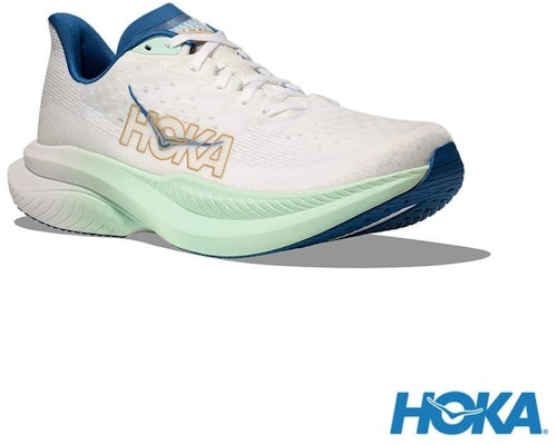 HOKA ONE ONE Mach 6 Wide Running Shoes Frost White/Gold White color HO1147833FTG Buy HOKA ONE ONE Mach 6 Wide Running Shoes Frost White/Gold White color HO1147833FTG