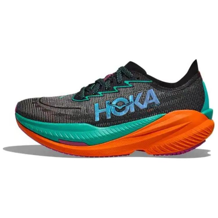 HOKA ONE ONE MACH X 2 Black Breathable Marathon Running Shoes. 1155119-bcq