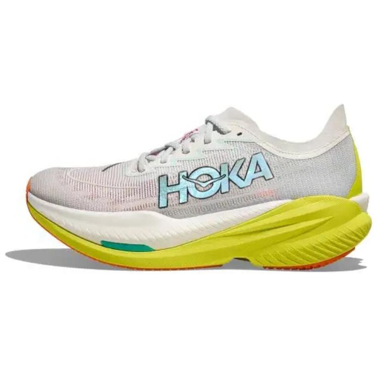 HOKA ONE ONE Mach X 2 Grey Lightweight Non-slip Running Shoes. 1155119-fct