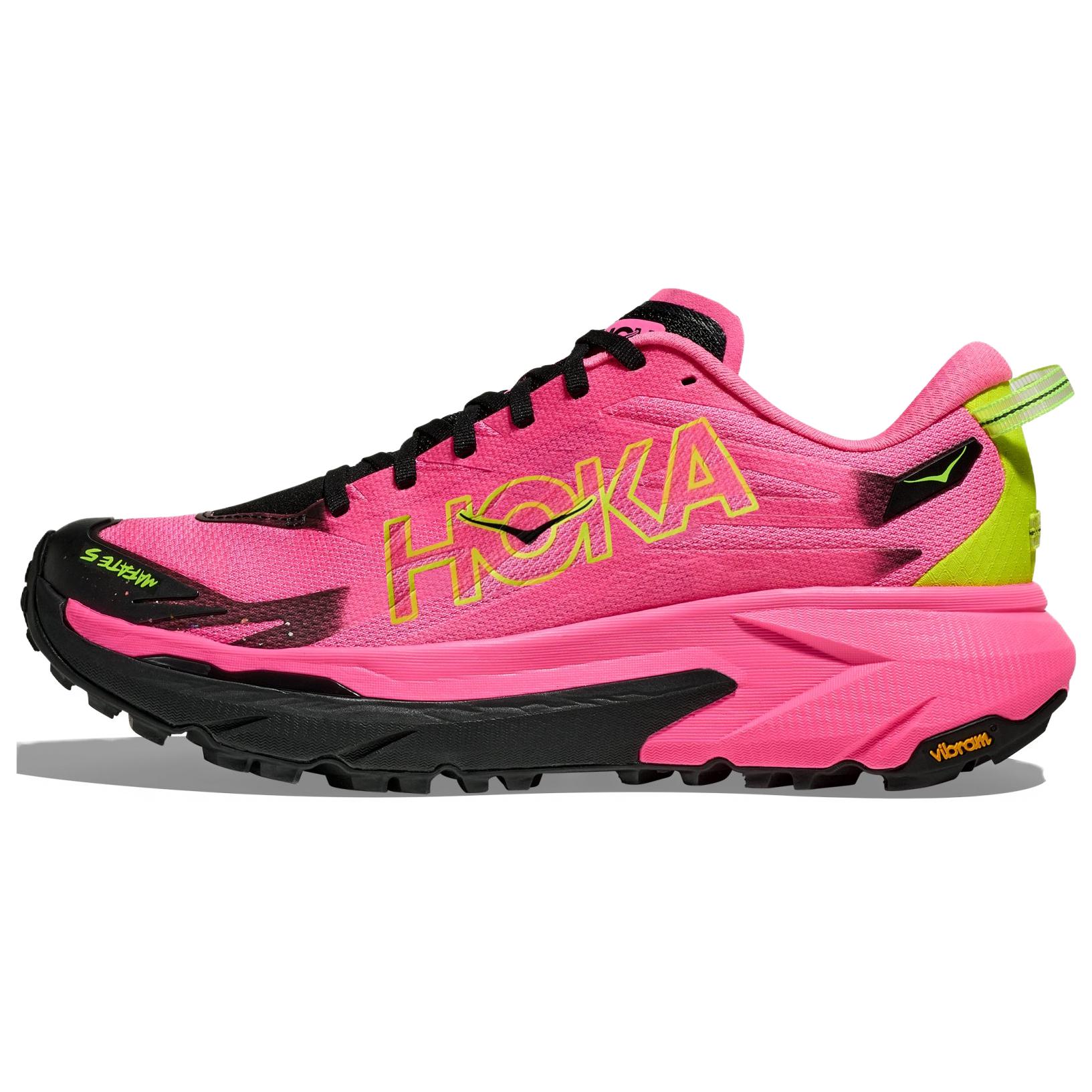 HOKA ONE ONE Mafate 5 Pink Low-Top Running Shoes Soft Anti-Slip Durable 1168722-NNR
