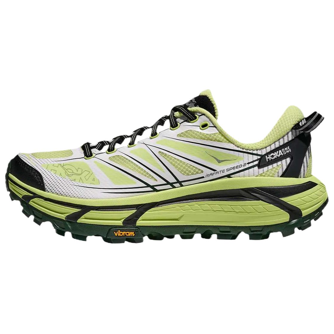 HOKA ONE ONE Mafate Speed 2 Green Lightweight Urban Running Shoes 1126851-HWW