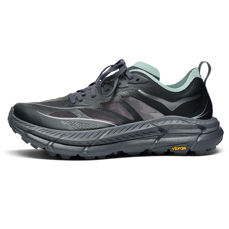 HOKA ONE ONE Mafate Speed 4 Black Grey Nylon Casual Running Shoes 1168450-CJD