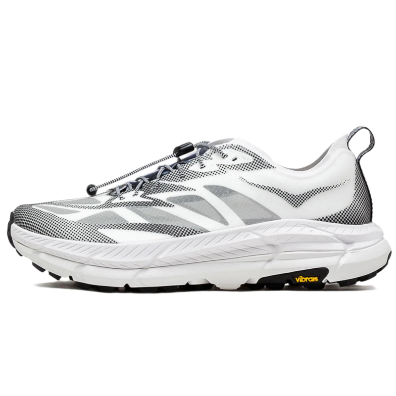 HOKA ONE ONE Mafate Speed 4 LITE White/Black Outdoor Trail Running Shoes 1168971-WBLC