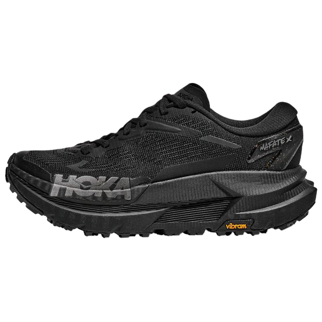 HOKA ONE ONE Mafate X Lightweight Comfort Trail Running Shoes Black Grey 1173310-BCKST