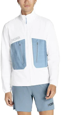 HOKA ONE ONE MISSION 白色拼色印花拉鏈外套 復古男款 1128272-WHT Buy HOKA ONE ONE MISSION 白色拼色印花拉鏈外套 復古男款 1128272-WHT