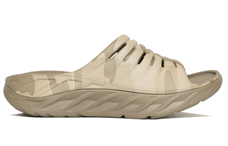 Order HOKA ONE ONE Ora恢復滑鞋 戶外運動拖鞋 棕色 男女兩用 迷彩