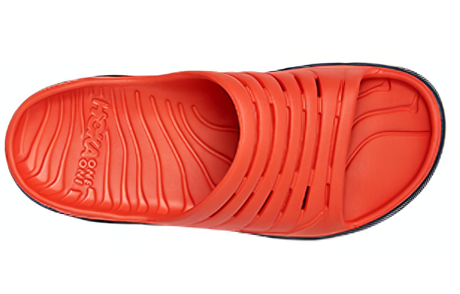 Lookbook HOKA ONE ONE Ora Recovery Slide 'Merah Hitam' 1099673-FORB