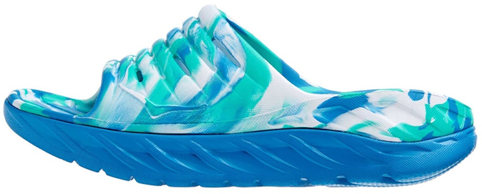 HOKA One One Ora Recovery Slide Swirl Azul Atlántico Coral 1126856-ABCL Buy HOKA One One Ora Recovery Slide Swirl Azul Atlántico Coral 1126856-ABCL