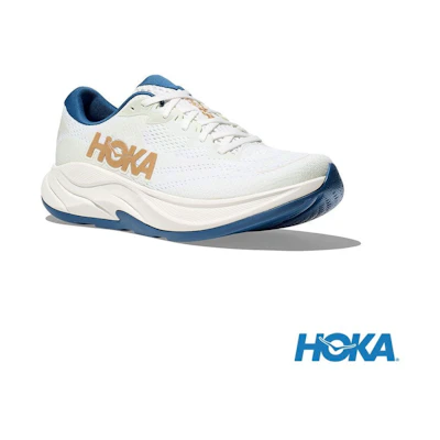 HOKA ONE ONE Rincon 4 Wide Road Running Shoes White/Gold White color