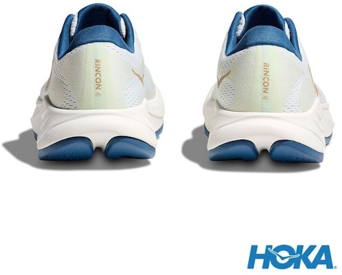 HOKA ONE ONE Rincon 4 Wide Road Running Shoes White/Gold White color HO1155132FTG Details for HOKA ONE ONE Rincon 4 Wide Road Running Shoes White/Gold White color HO1155132FTG