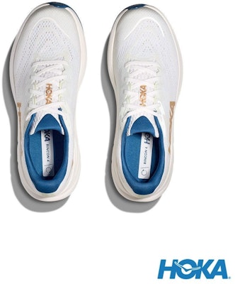 HOKA ONE ONE Rincon 4 Wide Road Running Shoes White/Gold White color HO1155132FTG Sizing HOKA ONE ONE Rincon 4 Wide Road Running Shoes White/Gold White color HO1155132FTG