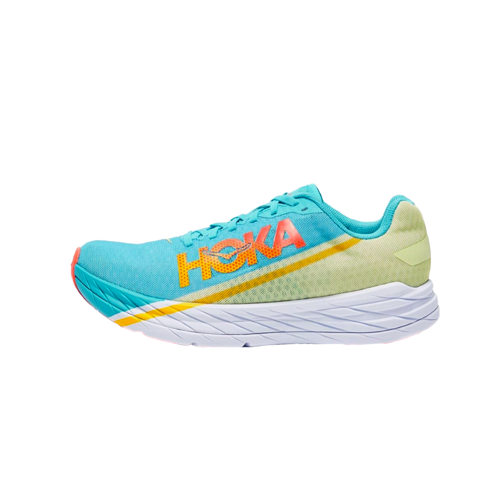 Buy HOKA ONE ONE Rocket X 低筒 跑步鞋 男款 藍黃橙