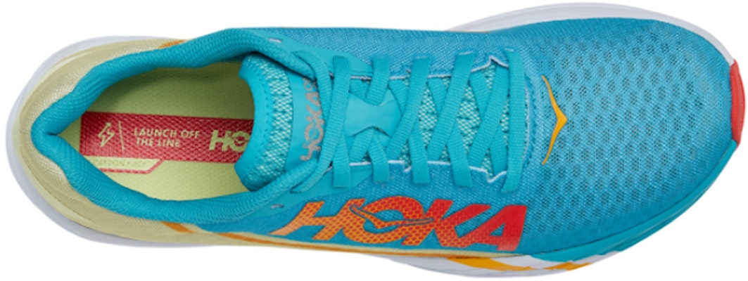 HOKA ONE ONE Rocket X '蓝黄橙' 运动鞋 1113532-SBLGR Lookbook HOKA ONE ONE Rocket X '蓝黄橙' 运动鞋 1113532-SBLGR