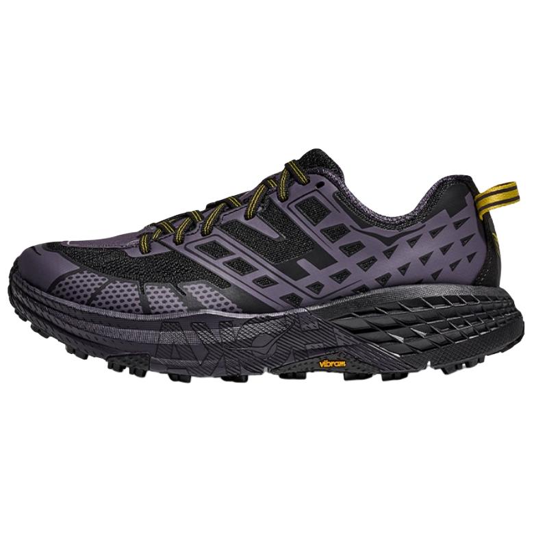 HOKA ONE ONE Speedgoat 2 Black Low-Top Trail Running Shoes . 1162710-BSQ