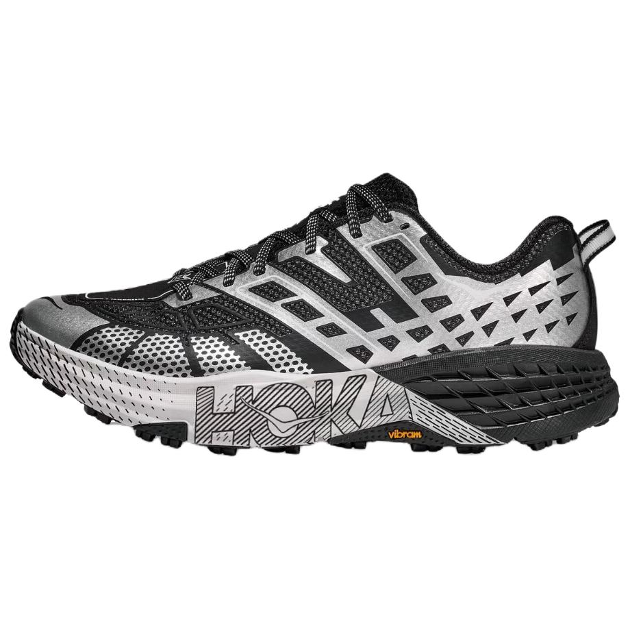 HOKA ONE ONE Speedgoat 2 Gray Black Breathable Non-Slip Running Shoes 1171910-BKSTR