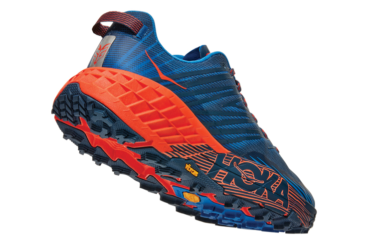 Lookbook HOKA ONE ONE Speedgoat 4 'Majolica Blue Mandarin Red' 1106525-MBMR