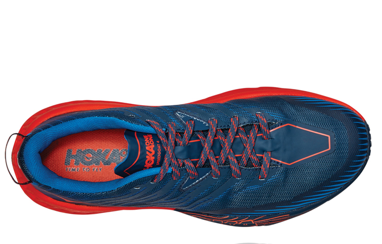 Shop HOKA ONE ONE Speedgoat 4 'Majolica Blue Mandarin Red' 1106525-MBMR