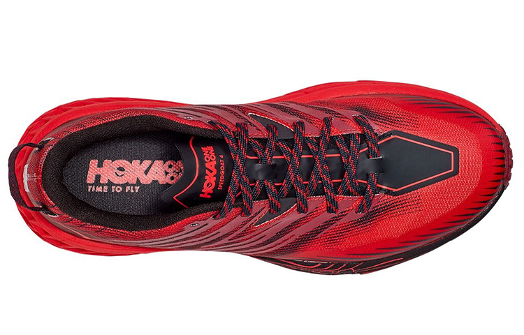Lookbook 호카 스피드고트 4 레드블랙 (Hoka Speedgoat 4 Red Black) 1106525-CHRRD