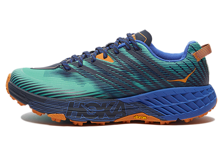 Buy HOKA ONE ONE Speedgoat 4 專業 低幫 跑步鞋 男款 藍橙