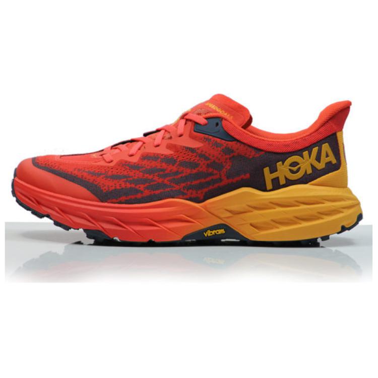 Buy HOKA ONE ONE Speedgoat 5 舒適百搭 透氣輕便 低幫 跑步鞋 男女同款 紅黃色