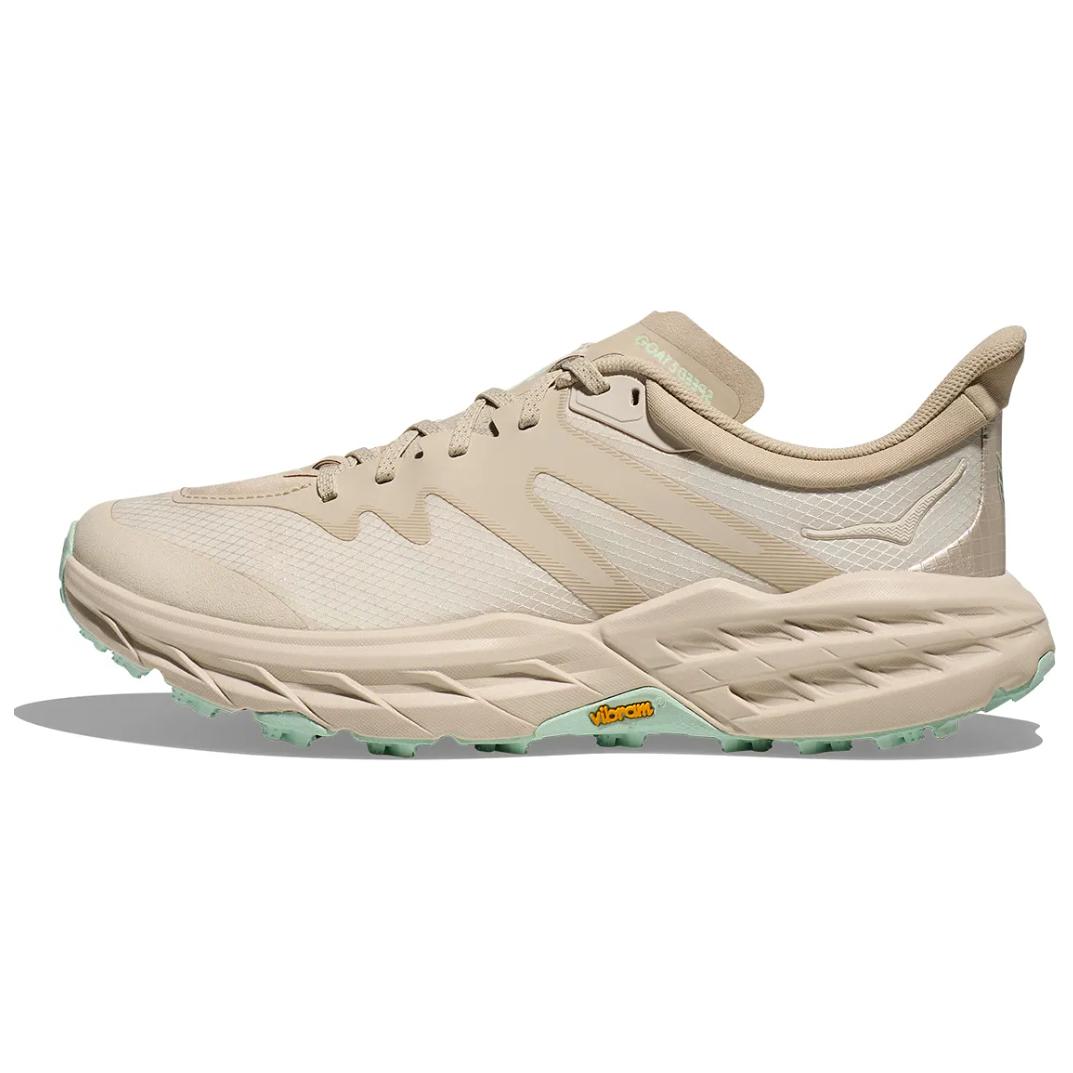 HOKA ONE ONE Speedgoat 5 Oatmeal Low-Top Cushioned Running Shoes 1150917-omLk
