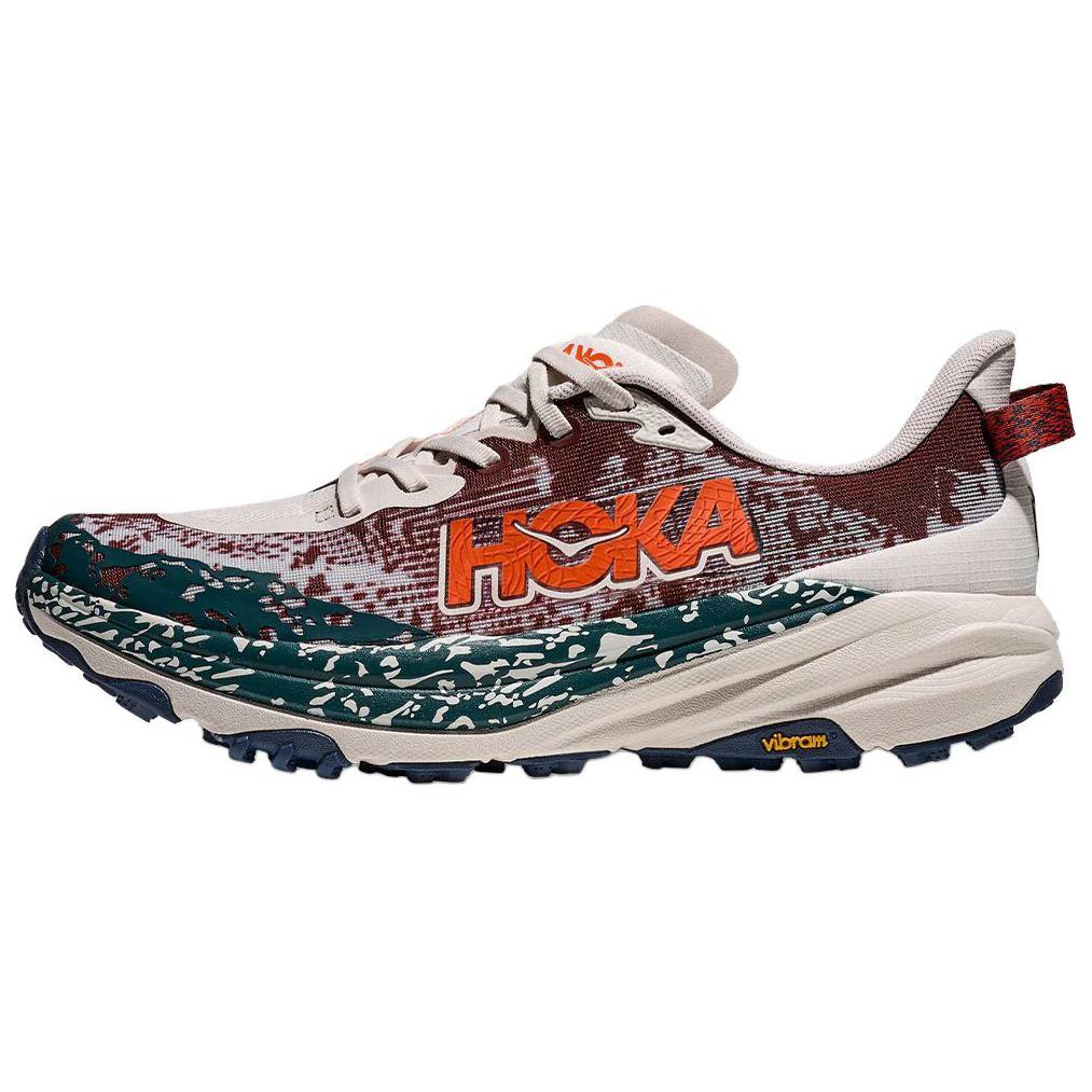 HOKA ONE ONE Speedgoat 6 Trail Running Shoes Beige - Breathable & Durable 1147791-PTYB