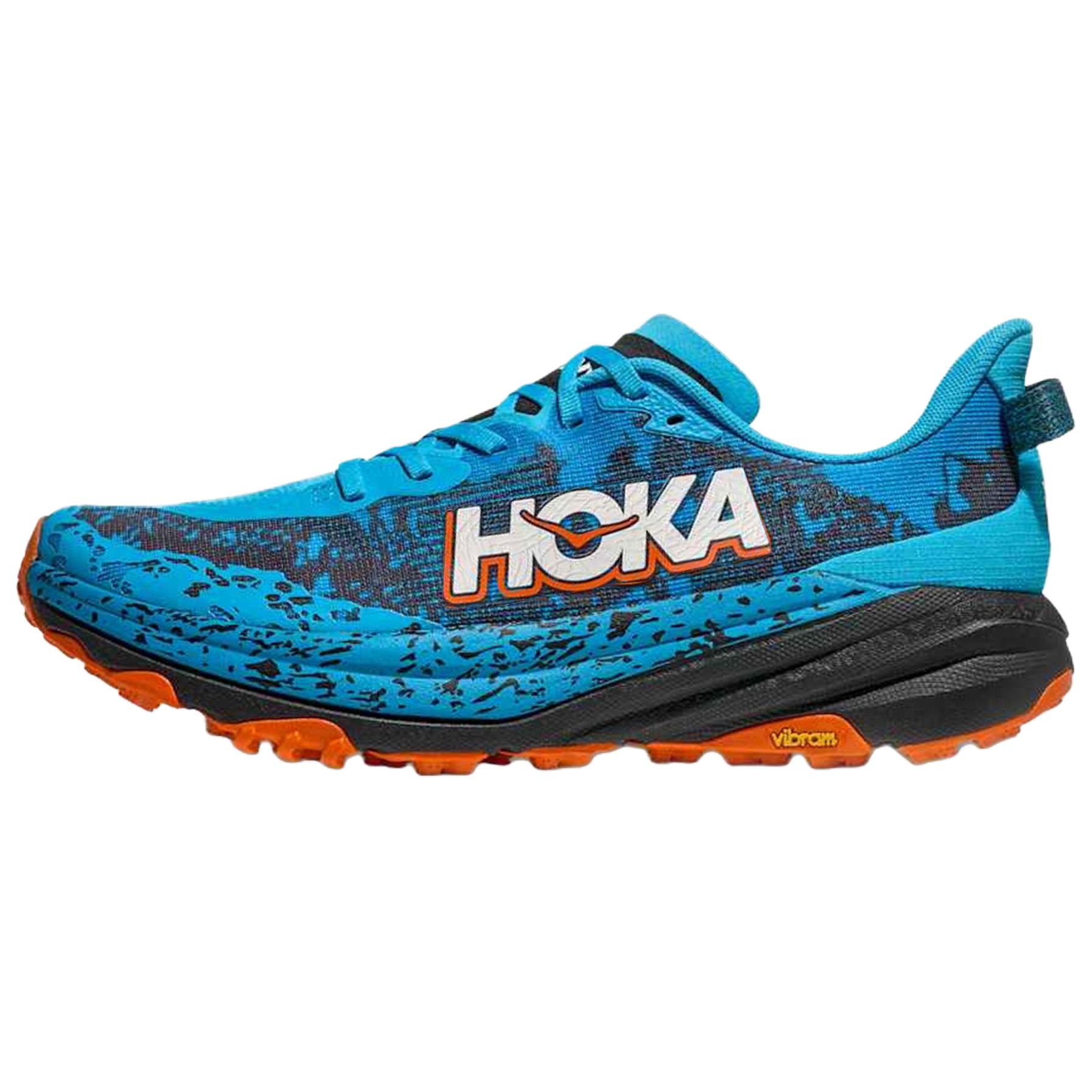 HOKA ONE ONE Speedgoat 6 Trail Running Shoes Blue - Comfort & Softness. 1147791-SWRD