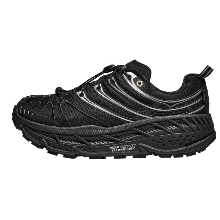 HOKA ONE ONE Stinson Evo Waterproof Hiking Shoes - Black 1173890-BKSV