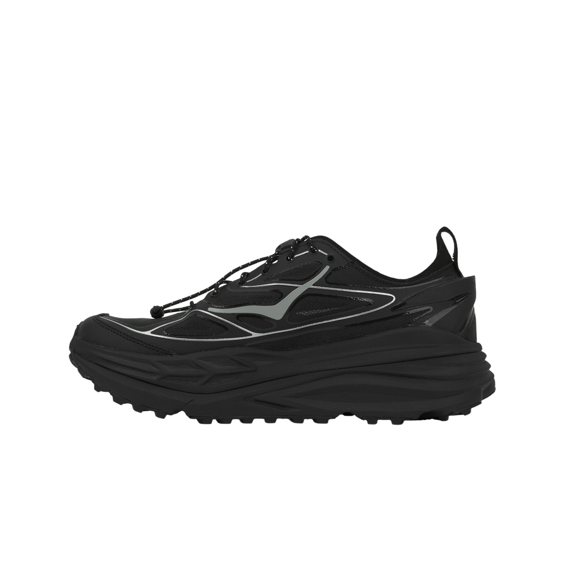 Lookbook HOKA ONE ONE Stinson One7 Nero Argento Scarpe Trail Running Leggere 1168931-BKSV