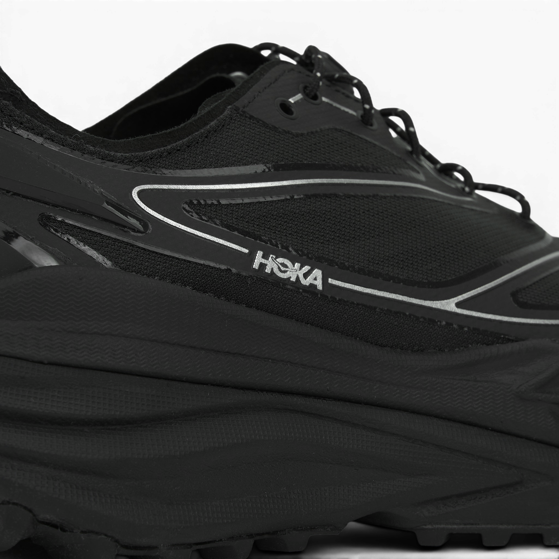 Cheap HOKA ONE ONE Stinson One7 Nero Argento Scarpe Trail Running Leggere 1168931-BKSV