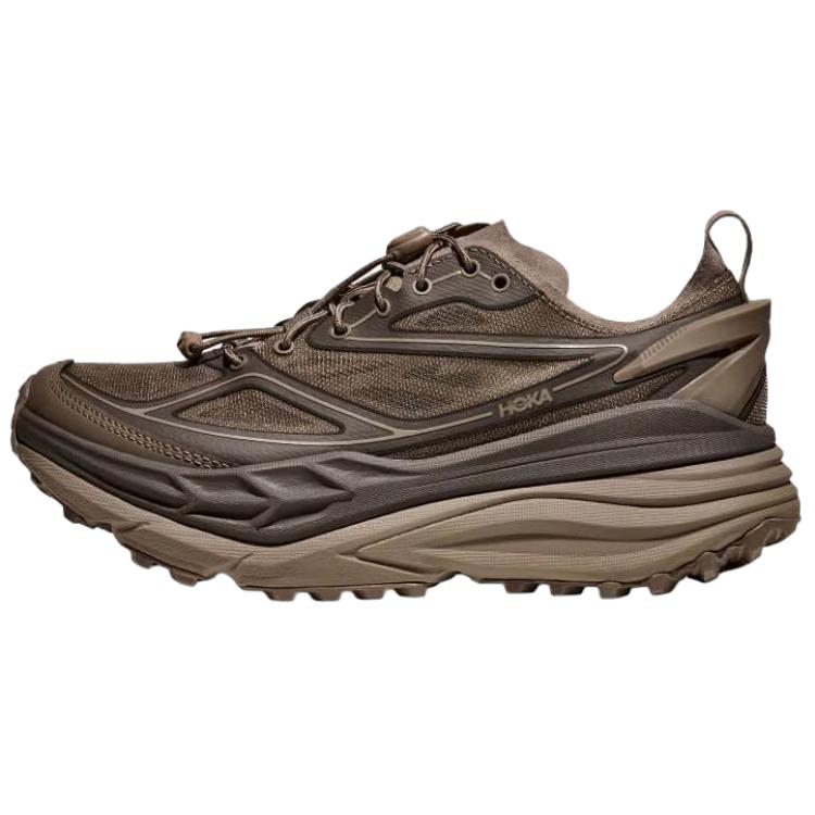 HOKA ONE ONE Stinson One7 Trail Running Shoes Brown Comfortable Cushioned 1168931-LTS