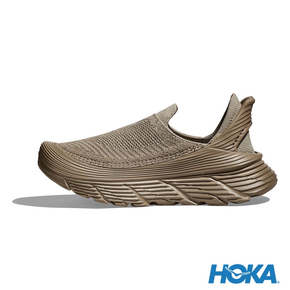 HOKA ONE ONE U Restore TC Recovery Shoes Sand Dune/Oxford Khaki Yellow 圖 3
