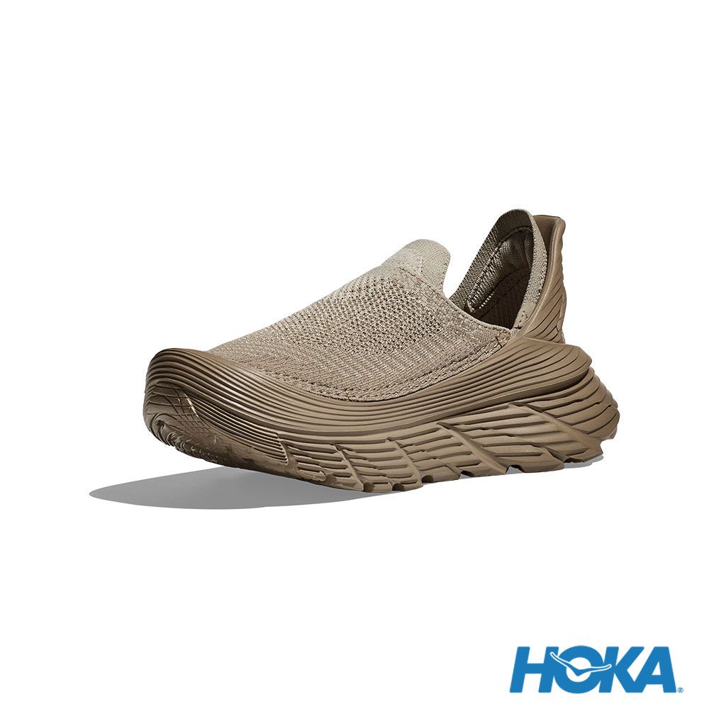 HOKA ONE ONE U Restore TC Recovery Shoes Sand Dune/Oxford Khaki Yellow 圖 4