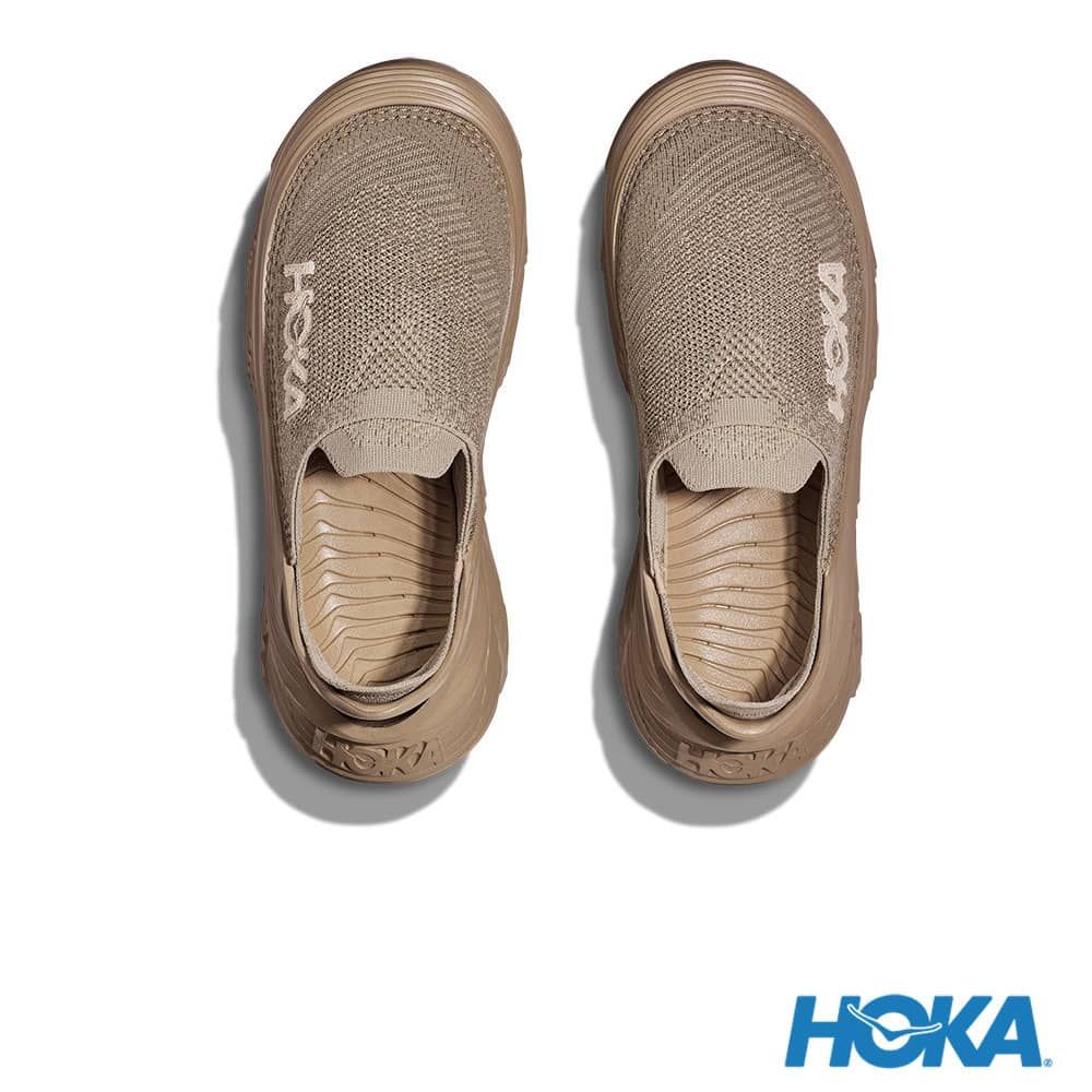 HOKA ONE ONE U Restore TC Recovery Shoes Sand Dune/Oxford Khaki Yellow 圖 7