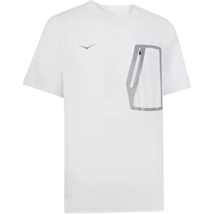 HOKA ONE ONE Unisex Breathable Sports Casual T-Shirt White 1168493