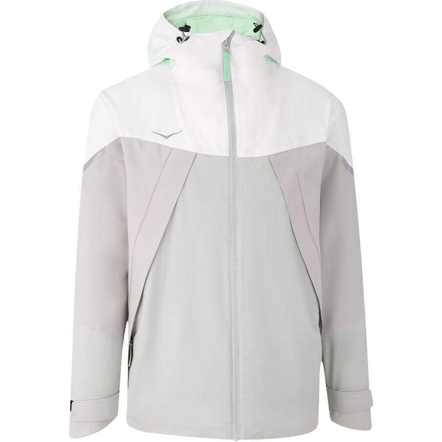 HOKA ONE ONE Wind Jacket White Unisex Breathable Comfort Windproof Hoodie. 16897500911916