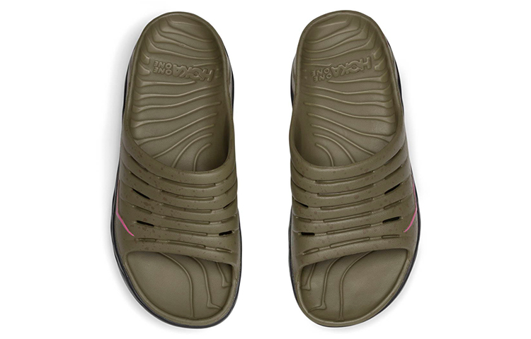 Hoka One One Bodega Ora Recovery Slide 'Martini Olive Jet Black' 圖 3