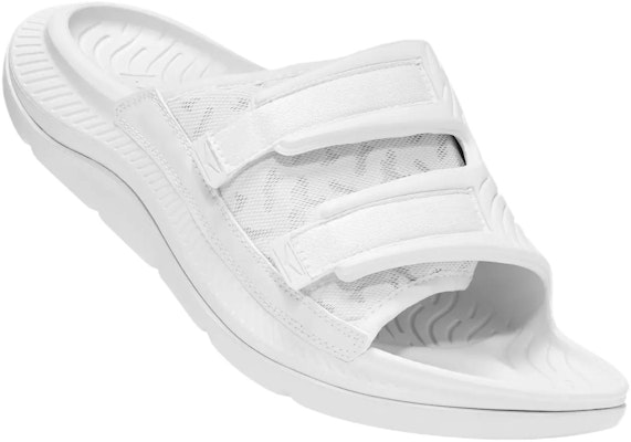 HOKA ONE ONE ORA Luxe 舒適減震 一字拖鞋 男女同款 白色 Lookbook HOKA ONE ONE ORA Luxe 舒適減震 一字拖鞋 男女同款 白色