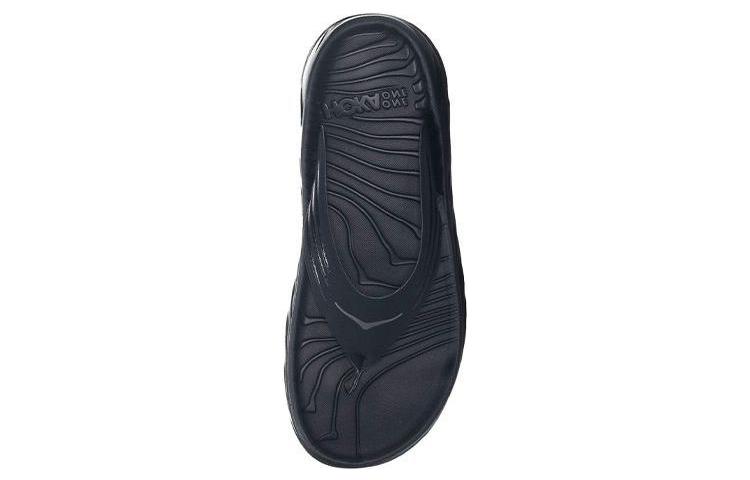 Shop ホカ オラ リカバリーフリップ 黒 1099675-BDGGR