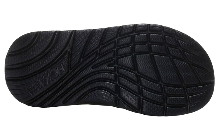 Shop HOKA ONE ONE Ora復原人字拖 運動拖鞋 黑色