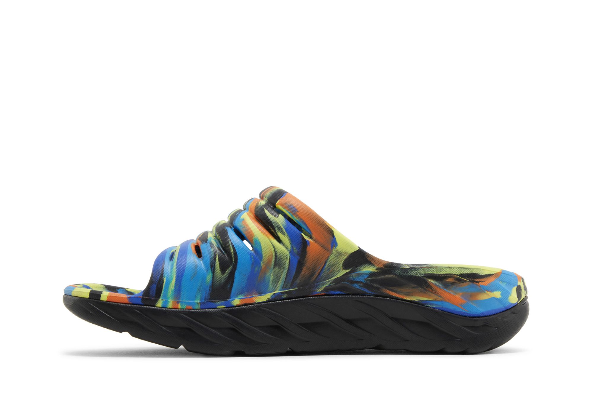 Lookbook HOKA ONE ONE Ora康復 防滑耐磨 舒適輕便 一字拖鞋 男款 黑藍紅