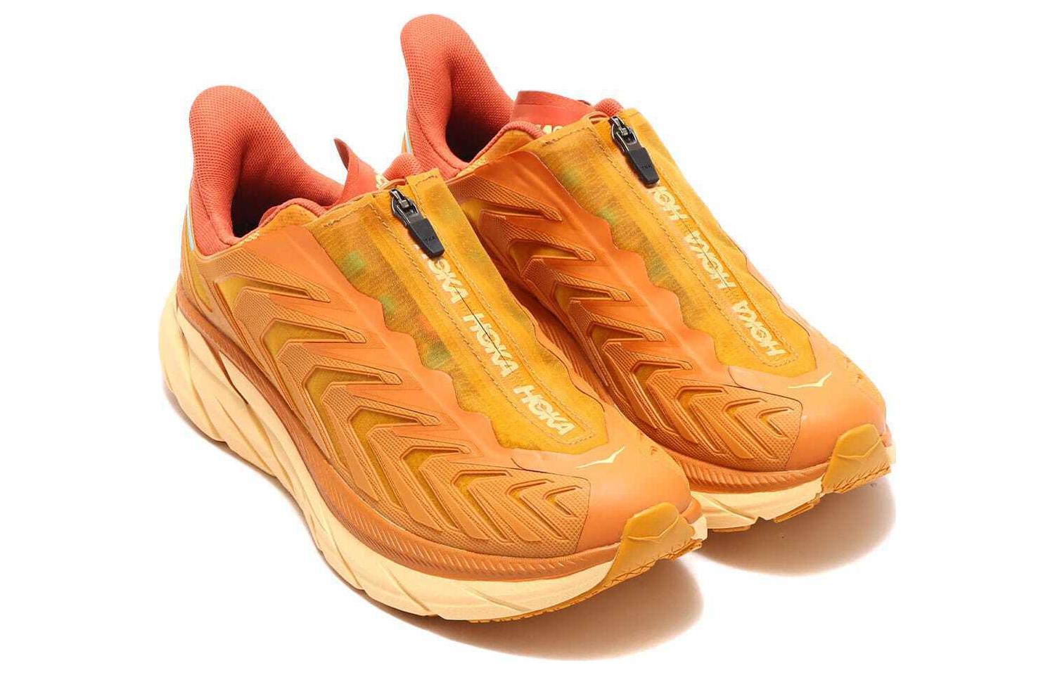 Lookbook HOKA ONE ONE Project Clifton 防滑耐磨 低幫 運動休閒鞋 男女同款 黃