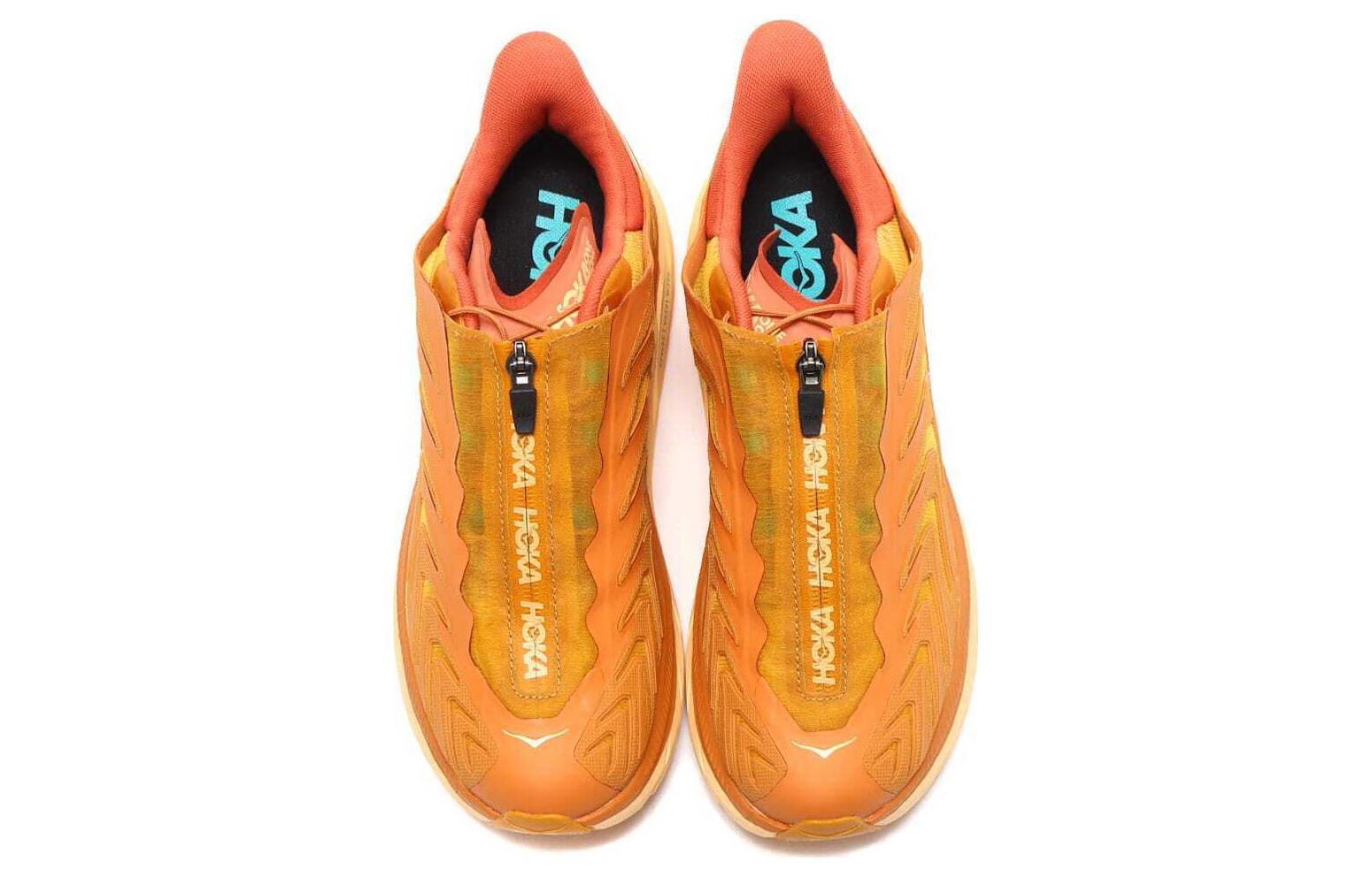 Shop HOKA ONE ONE Project Clifton 防滑耐磨 低幫 運動休閒鞋 男女同款 黃