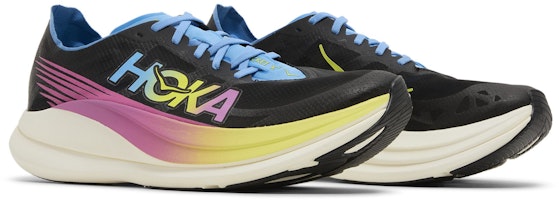 HOKA ONE ONE Rocket X 舒適百搭 耐磨防滑 低幫 跑步鞋 男女同款 黑粉 Cheap HOKA ONE ONE Rocket X 舒適百搭 耐磨防滑 低幫 跑步鞋 男女同款 黑粉