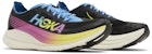 HOKA Rocket X 2 'Black Rainbow' Lelaki Wanita Running Kasut 1127927-BKML