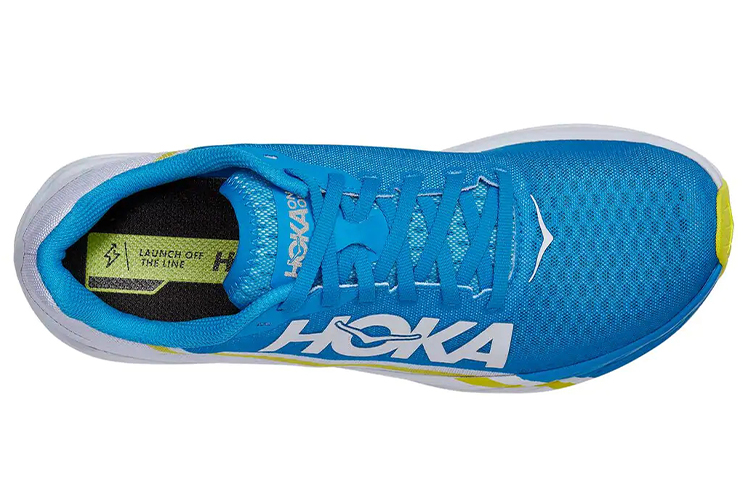 Lookbook HOKA ONE ONE Rocket X 低筒 跑步鞋 男女同款 藍白