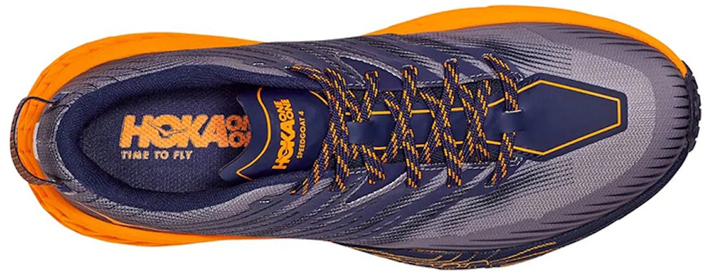 HOKA Speedgoat 4 'Black Iris Bright Marigold' 1106525-BIBM Lookbook HOKA Speedgoat 4 'Black Iris Bright Marigold' 1106525-BIBM
