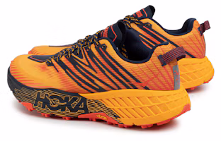 Shop HOKA ONE ONE Speedgoat 4 高幫 跑步鞋 男款 橙色