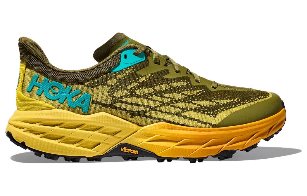 Order HOKA Speedgoat 5 2E宽版 '海鹦嘴琥珀黄' 1123159-PBAY