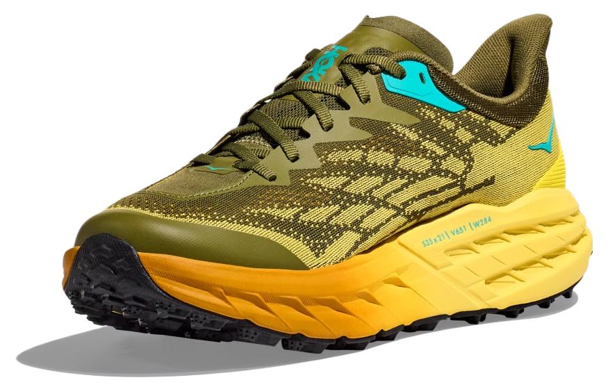 Lookbook HOKA Speedgoat 5 2E宽版 '海鹦嘴琥珀黄' 1123159-PBAY